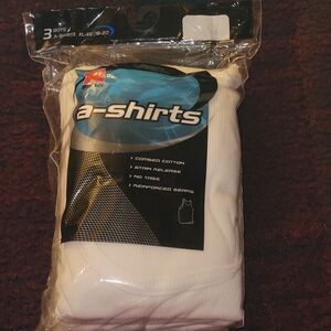 3 PACK BOYS SIZE XL 18-20 WHITE A SHIRTS.